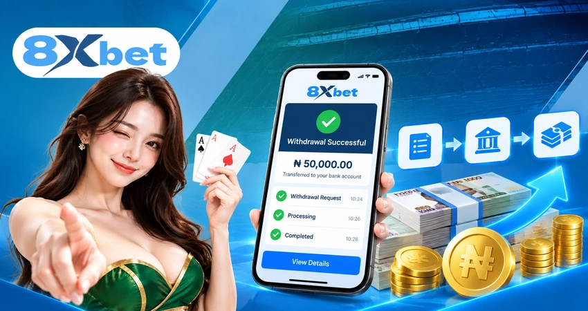 Cách rút tiền 8xbet từng bước