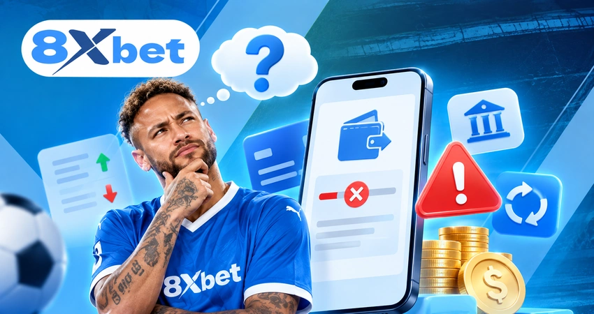Các lỗi rút tiền 8xbet thường gặp